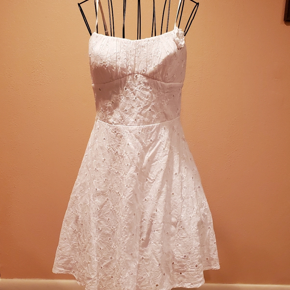 Ruby rox White eyelet dress